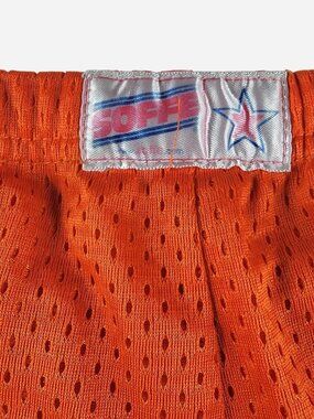 vintage 80s Orange Soffe mesh short shorts